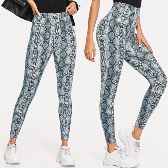 Pants - Buttery Soft Snakeskin Print Leggings